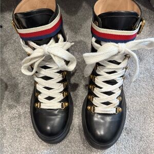 Stylish Black and White Women's Boots